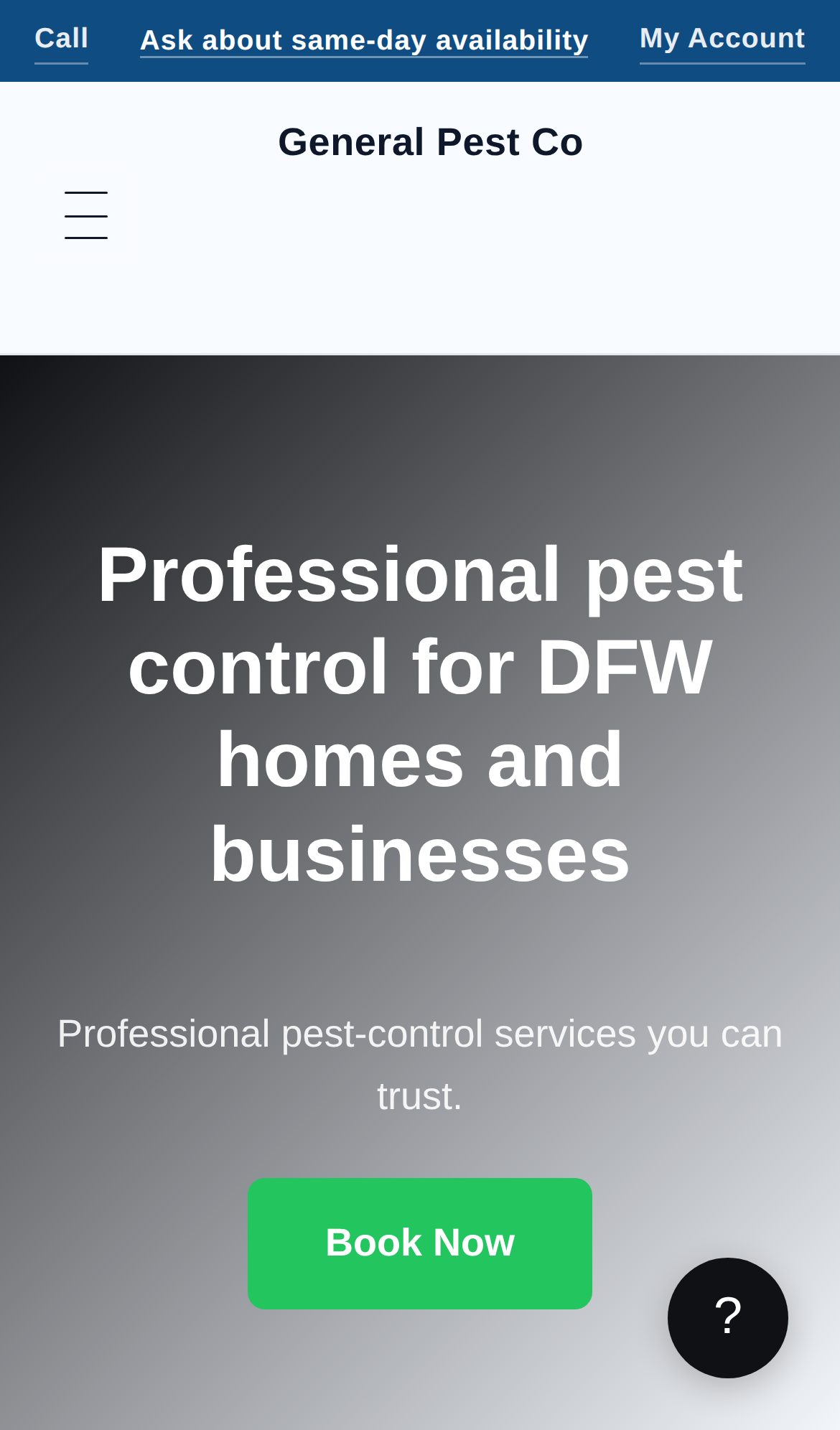 General Pest Co mobile home